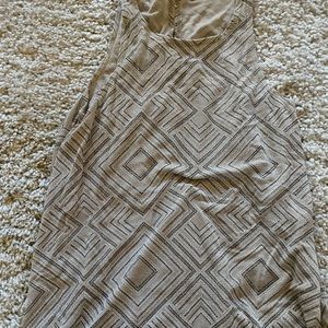 Gold sparkle tank top